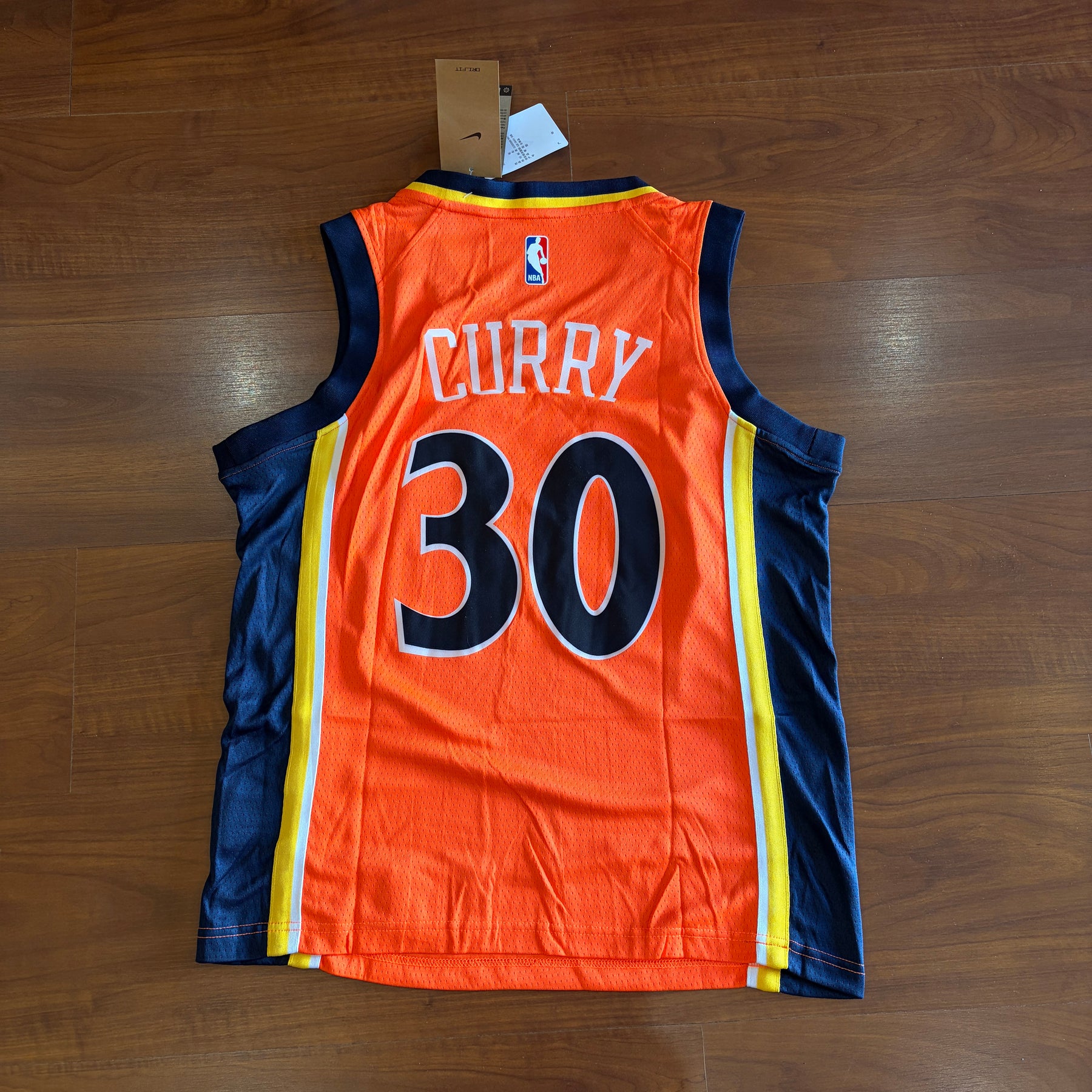 JERSEY  GOLDEN STATE - 30 CURRY LARANJA