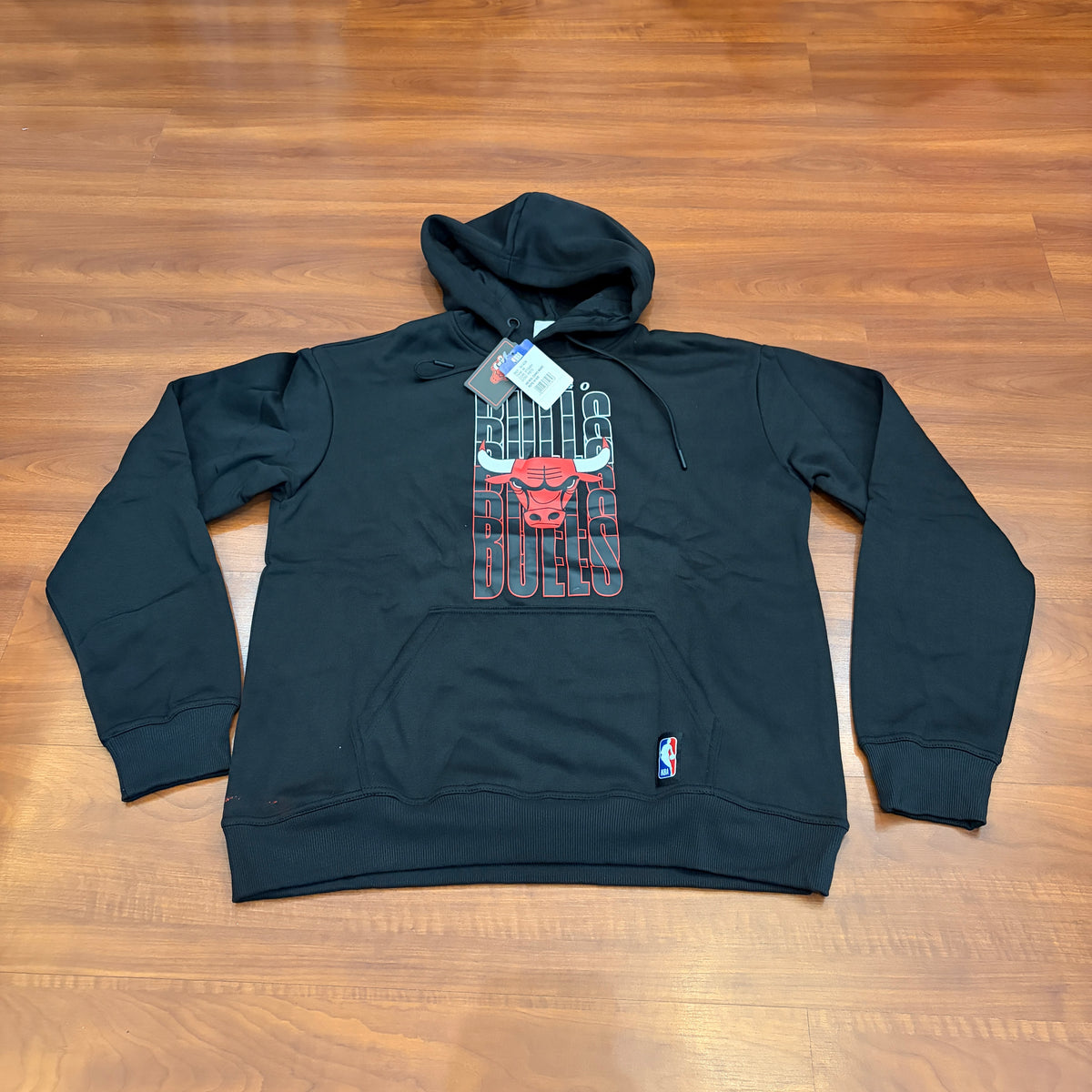 MOLETOM CHICAGO BULLS PRETO