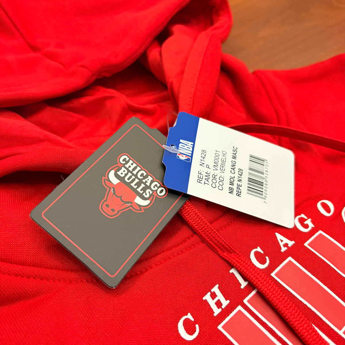 MOLETOM CHICAGO BULLS VERMELHO