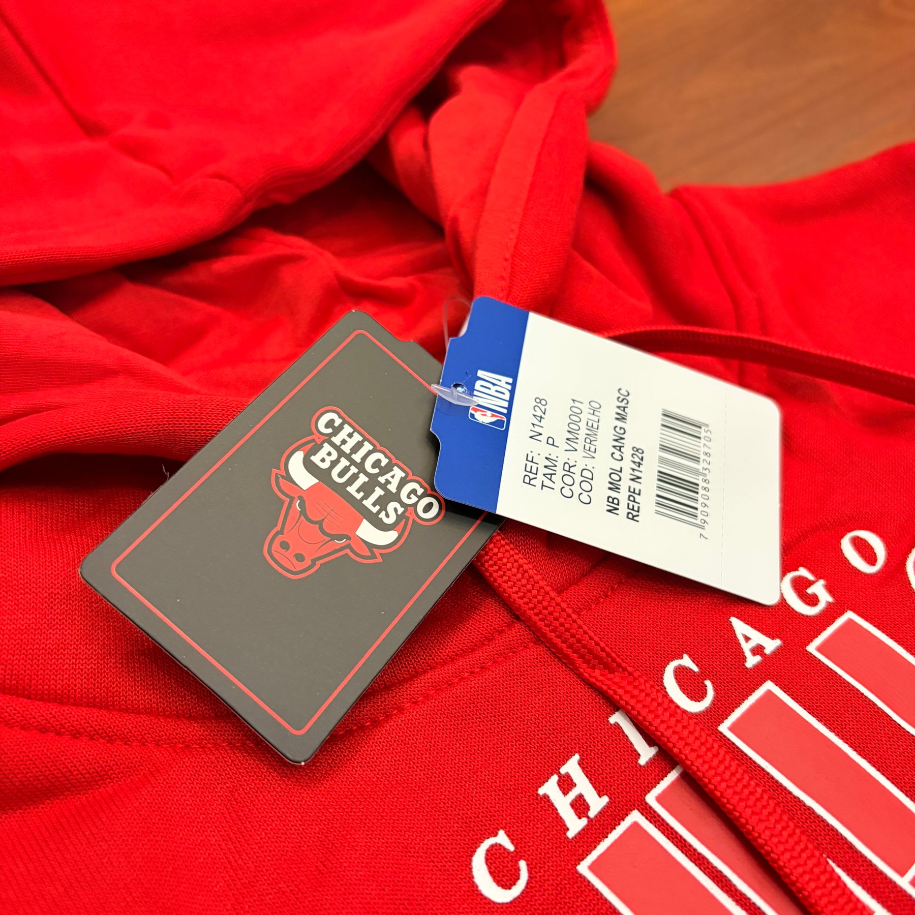 MOLETOM CHICAGO BULLS VERMELHO