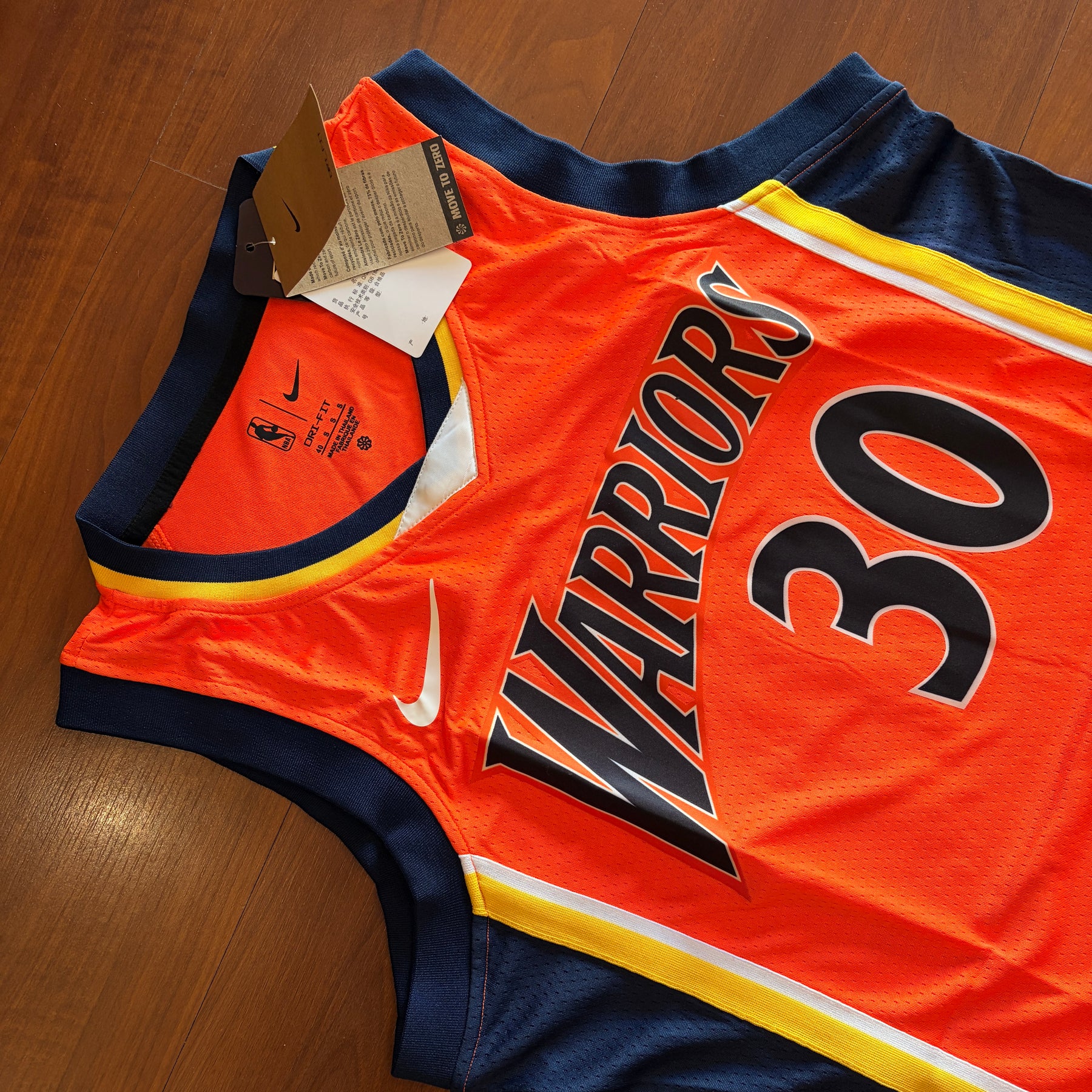 JERSEY  GOLDEN STATE - 30 CURRY LARANJA